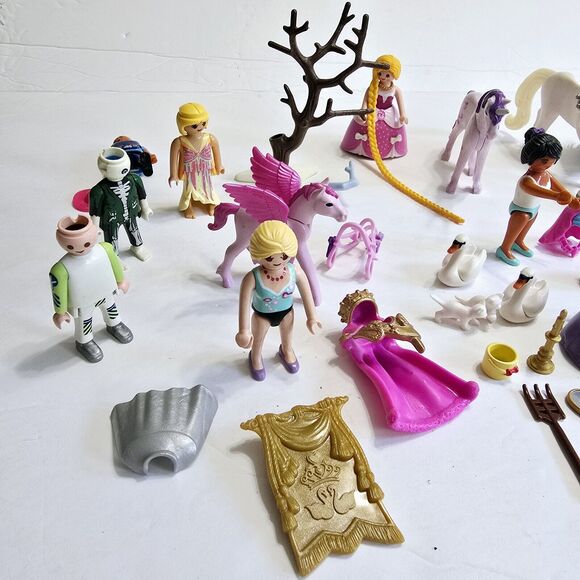 Playmobile 8 People Lot Fairy Elf Unicorn Figures and Accessories - Picture 2 of 8